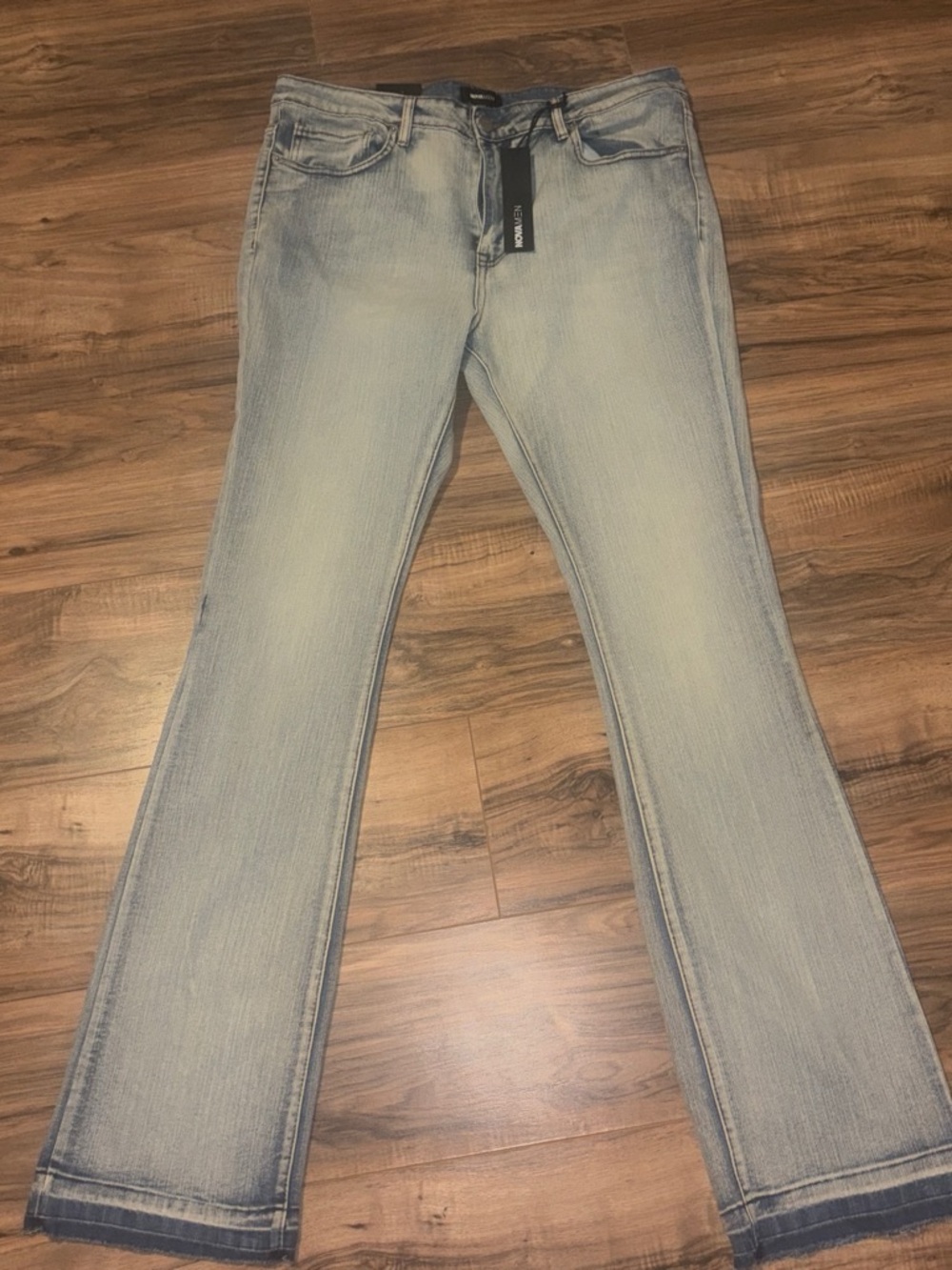 Fashion Nova Men’s Light Blue Flare Jeans
